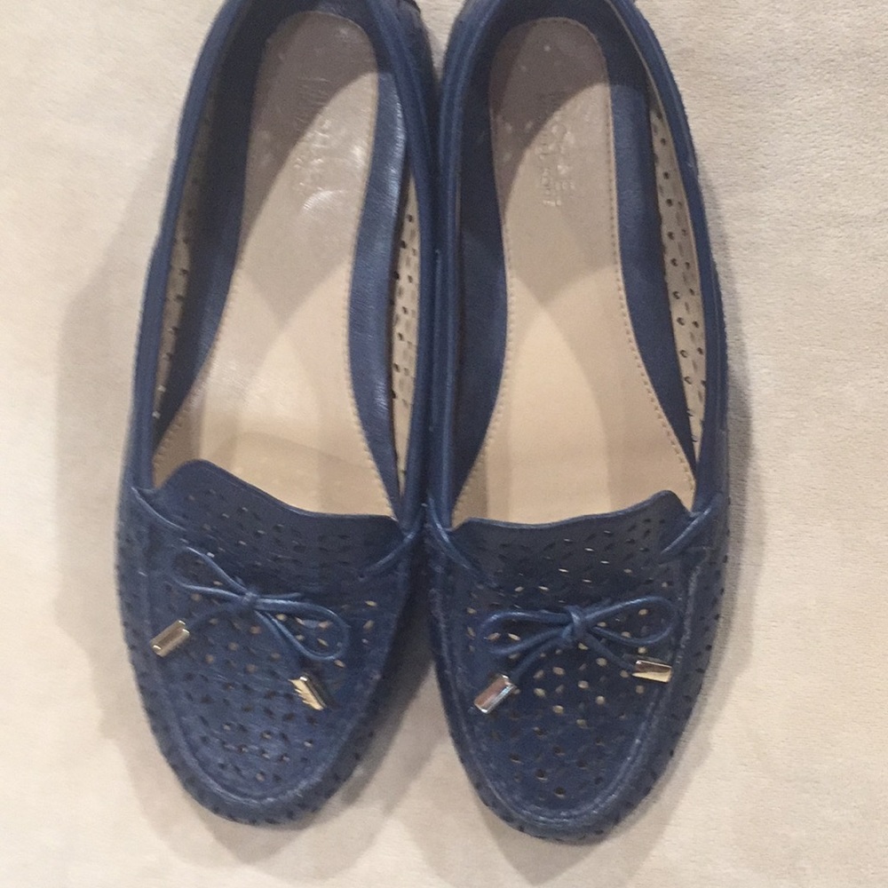Michael Kors navy driving shoes